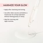 MAELOVE Hydrator Hyaluronic Acid B5 Serum with Resveratrol for Instantly Dewy Glow, Fills Fine Lines, Lightweight and Non Greasy, 1.0 fl oz - Image 6