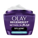 Olay Retinol Night Cream for Women, MAX, Anti-Aging Face Mousturizer, Fragrance-Free, Non Greasy - Anti-Wrinkle, Smooth Fine Lines, Hydrating Skin Care - Triple Collagen Cream, Niacinamide, 2.6oz