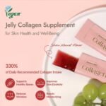 MIZON INNERSBIT Collagen Jelly 3300(14 Sticks) Vegan Korean Jelly Stick Snack with Vitamin C, Hyaluronic Acid Biotin & Glutathion for Skin Halal Certified - Image 2
