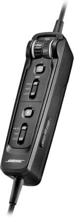 Bose A30 Bluetooth Aviation Headset - Lightweight Comfortable Design, Adjustable ANR and Noise Cancelling Microphone, [Dual Plug] – Black - Image 4