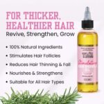 The Mane Attraction Hair Oil for All Hair Types, Infused with Rosemary Oil, Castor Oil & Black Seed Oil - Stimulating Hair Growth, Seals in Moisture, Soothes Irritated Scalp - 4 Fl Oz - Image 4