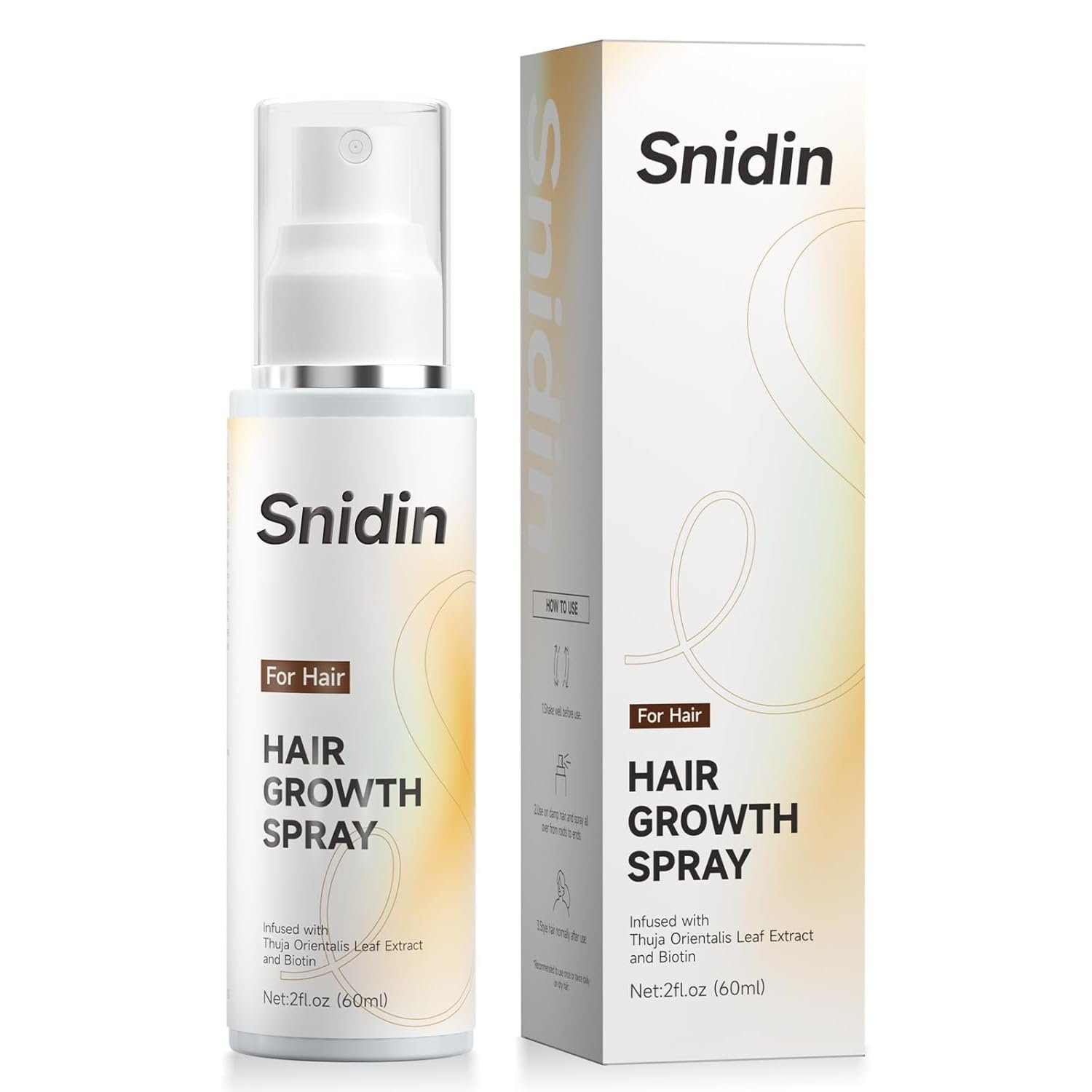 61A9y7RxTJL._SL1500_.jpg Hair Growth Spray –Biotin & Rosemary oil -Multi-Effect Scalp Treatment for Thinning Hair – With Ginseng & Arborvitae for Strengthening & Shine – 60ml per Bottle - Image 1