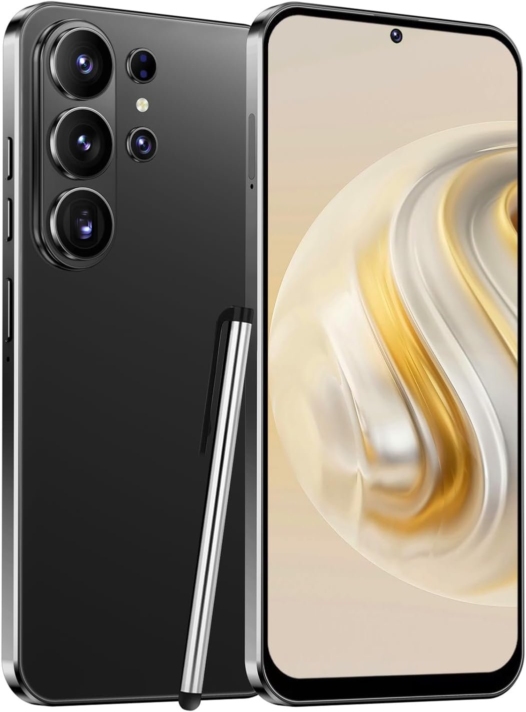 61B2poU7zQL._AC_SL1500_.jpg 4G Smartphone Unlocked, 6.6" Incell HD Display, 4GB RAM+32GB ROM (Expandable to 256GB), 5000mAh Battery, 13MP+16MP Dual Camera, Android 12, Face Unlock,OTG,GPS (Black) - Image 1