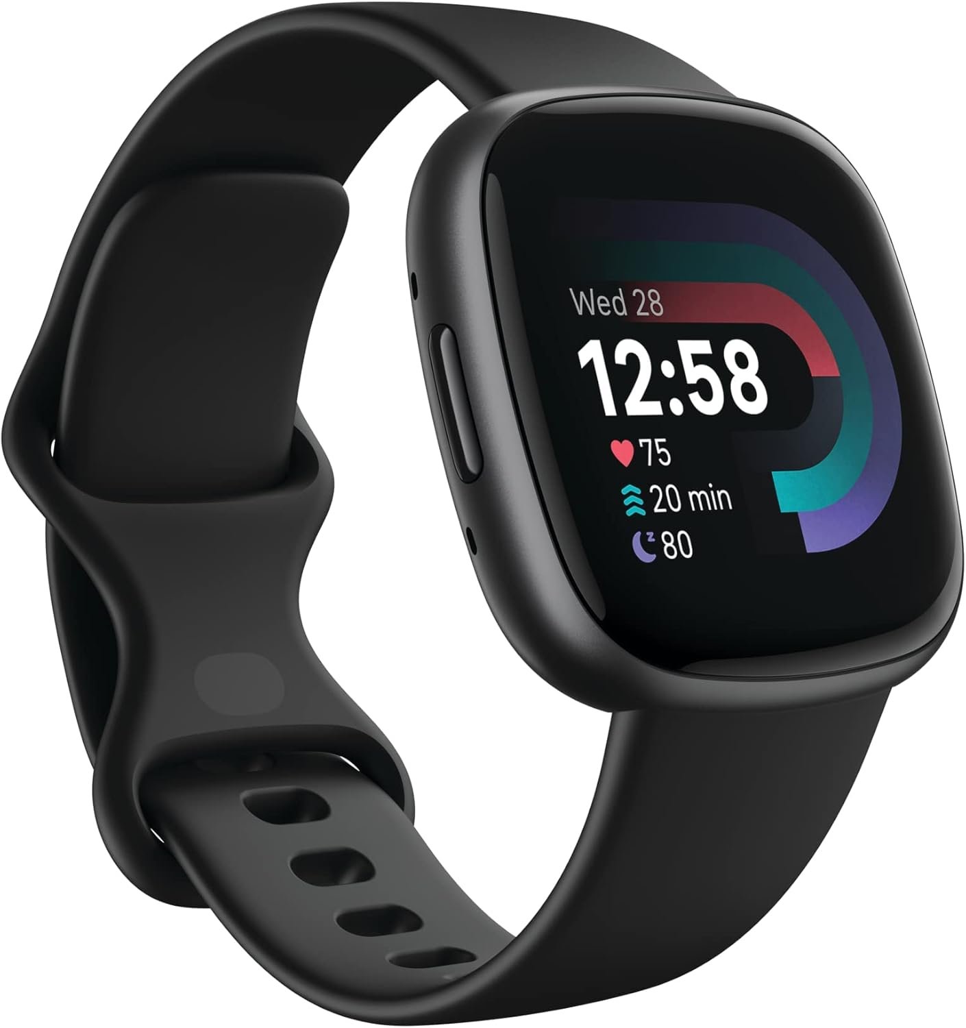 61CZSoSnVPL._AC_SL1500_.jpg Fitbit Versa 4 Fitness Smartwatch with Daily Readiness - 3-Month Google Health Premium Membership Included - GPS, 24/7 Heart Rate, 40+ Exercise Modes, Sleep Tracking - Black/Graphite - Image 1