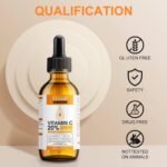 Premium 20% Vitamin C Serum For Face with Hyaluronic Acid, Retinol & Amino Acids - Boost Skin Collagen,Hydrate & Plump Skin, Anti Aging & Wrinkle Facial Serum 60ml - Image 7