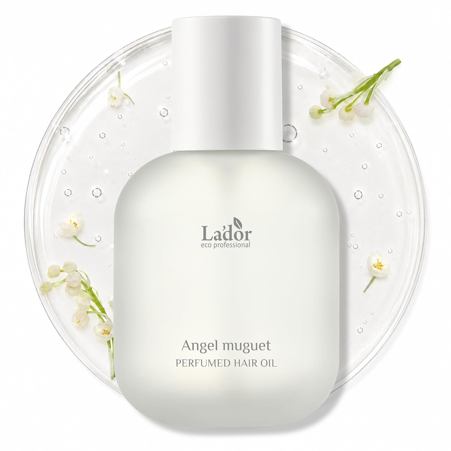 61OKMOi0kkL._SL1500_.jpg LA’DOR Perfumed Hair Oil (Angel Muguet), Floral Musk Fragrance, Argan & Avocado Oils with Keratin for Shine and Frizz Control, for Dry, Damaged Hair, Korean Hair Care (2.70 Fl Oz / 80 ml) - Image 1