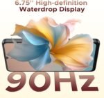 Note 58 Cell Phone Unlocked, Android 16 Smartphone with 32GB+128GB(TF 2TB), 6.75" HD+ 90Hz Waterdrop Screen,6250mAh Battery,4G Dual SIM Unlock Mobile Phone, Widevine L1/NFC/OTG/Face Unlock - Image 4