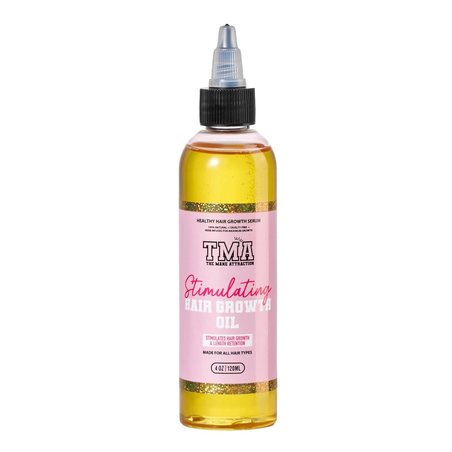 61TCMUZ-VLL._SL1500_.jpg The Mane Attraction Hair Oil for All Hair Types, Infused with Rosemary Oil, Castor Oil & Black Seed Oil - Stimulating Hair Growth, Seals in Moisture, Soothes Irritated Scalp - 4 Fl Oz - Image 1
