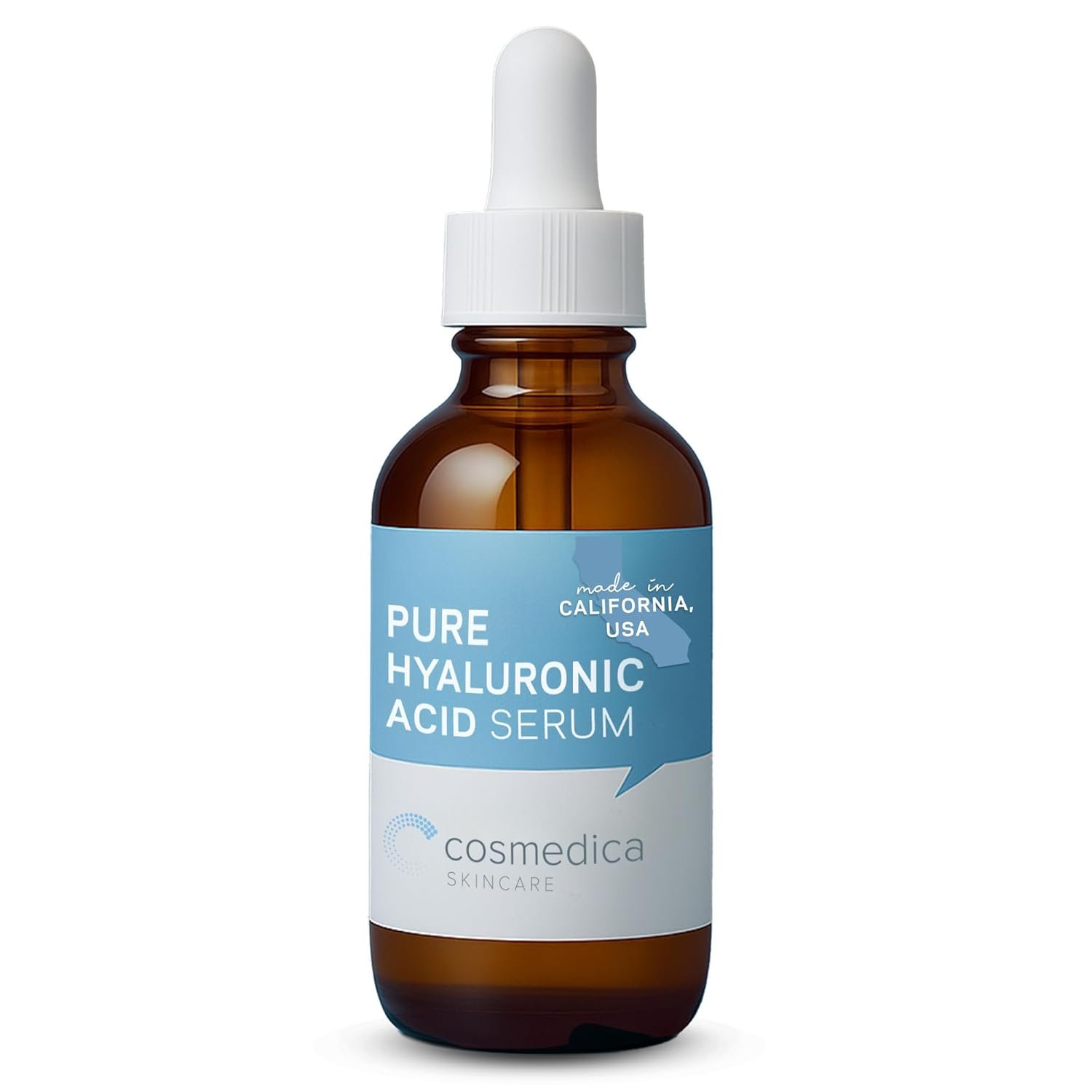61WfMF55p3L._SL1500_.jpg Hyaluronic Acid Serum for Skin 100% Pure Anti Aging Intense Hydration Moisture Non greasy Paraben free, Wrinkle Reducing and Brightening Serum (Pro Formula) 2oz - Image 1