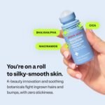 Peach Slices - Smoothing Solution Ingrown Hair Treatment (1.69 oz) - Smooth, Relieve, Soften Skin - 360 Roller - BHA, AHA, PHA, Niacinamide, Licorice - Vegan & Cruelty Free - Korean Skin Care & Beauty - Image 3