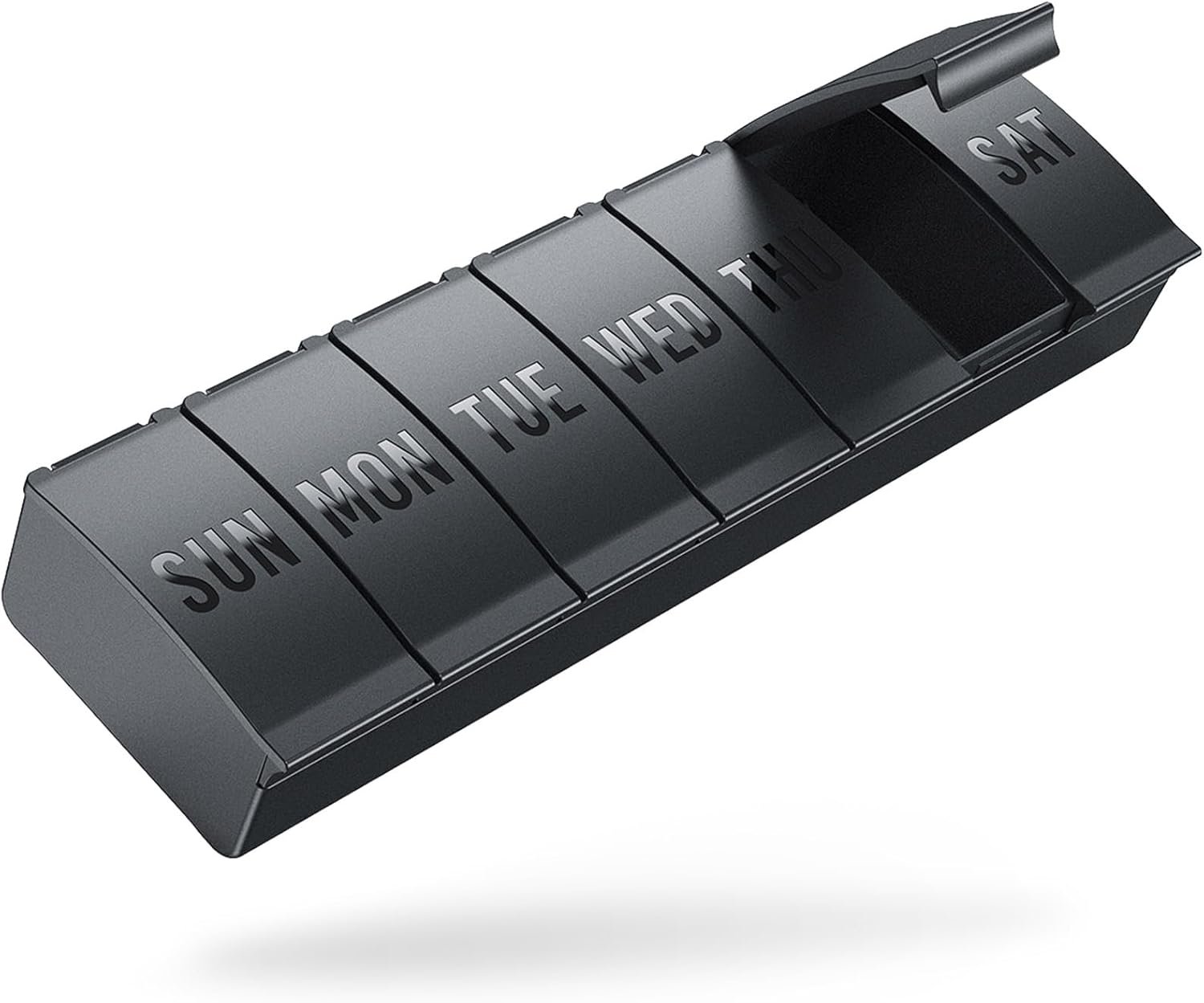 61cVuOc9wbL._AC_SL1500_.jpg Barhon Pill Organizer Large, Weekly Medicine Pill Organizers, 7 Day Pills Box Case Travel for Big Vitamin Supplements Fish Oil, Black - Image 1