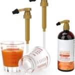 Aieve Shot Glass Set Compatible with MaryRuth's Liquid Multivitamin 30 fl oz Bottle, Measuring Cups With Ounce Pump Dispenser for Mary Ruth Multivitamin Hair Growth 30 fl oz