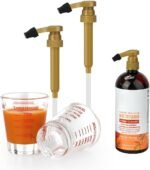 Aieve Shot Glass Set Compatible with MaryRuth's Liquid Multivitamin 30 fl oz Bottle, Measuring Cups With Ounce Pump Dispenser for Mary Ruth Multivitamin Hair Growth 30 fl oz