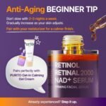PURITO Retinol 0.1% + Retinal 0.1% Anti-Aging Facial Serum | for Wrinkles, Fine Lines & Firmer Skin | Dual Retinoids with NAD+, Improve Elasticity & Skin Texture | Korean Skincare, 30mL 1.01 fl.oz - Image 6