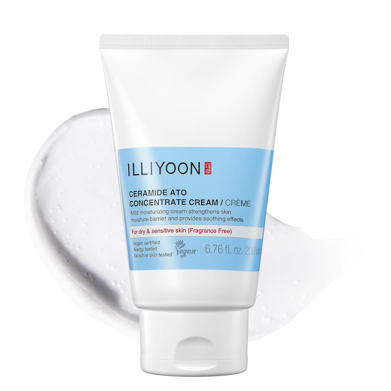 61j21yhbbnL._SL1500_.jpg Illiyoon Ceramide Ato Concentrate Cream | Moisturizer for Dry & Sensitive Skin, 100hr Lasting Hydration, For Face & Body, Gentle for Infants, Moisture Barrier Repair, Vegan Certified, 6.76 fl.oz. - Image 1