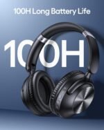 TAGRY Hybrid Active Noise Cancelling Bluetooth Headphones 100H Playtime Wireless Over Ear Headphone with Fast Charging Hi-Res Audio Headsets Comfort Earcups for Commute Travel Office Phone PC Black - Image 3