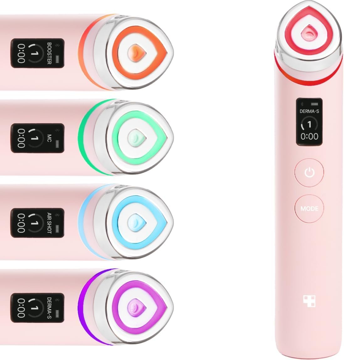 61kpEoE3bL._AC_SL1149_.jpg medicube Booster Pro | 6-in-1 Real Glass Glow Beauty Massager | for Clear, Radiant, Firmer-Looking Skin | Korean Skin Care | Pink - Image 1