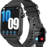 Smart Watch for Men, 120+ Sports Modes Smartwatch with 1.83" HD Touchsreen, Sleep Monitor, IP67 Waterproof, Bluetooth Call & Music Control Fitness Watch for iPhone/Android (Light Black)