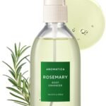 AROMATICA Root Enhancer Rosemary Water for Hair Growth spray - with Rosemary hair oil & caffeine & biotin - Korean hair care for hair thinning & hair loss - free from silicone, paraben and sulfate