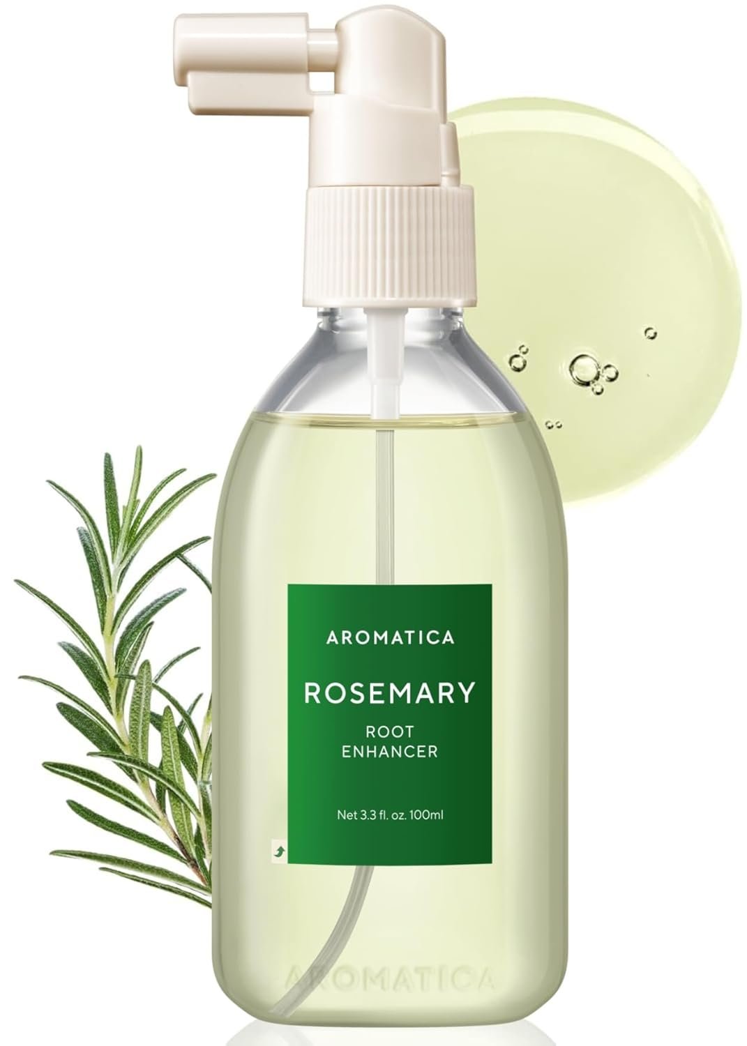 61m0pyQ4GIL._SL1500_.jpg AROMATICA Root Enhancer Rosemary Water for Hair Growth spray - with Rosemary hair oil & caffeine & biotin - Korean hair care for hair thinning & hair loss - free from silicone, paraben and sulfate - Image 1