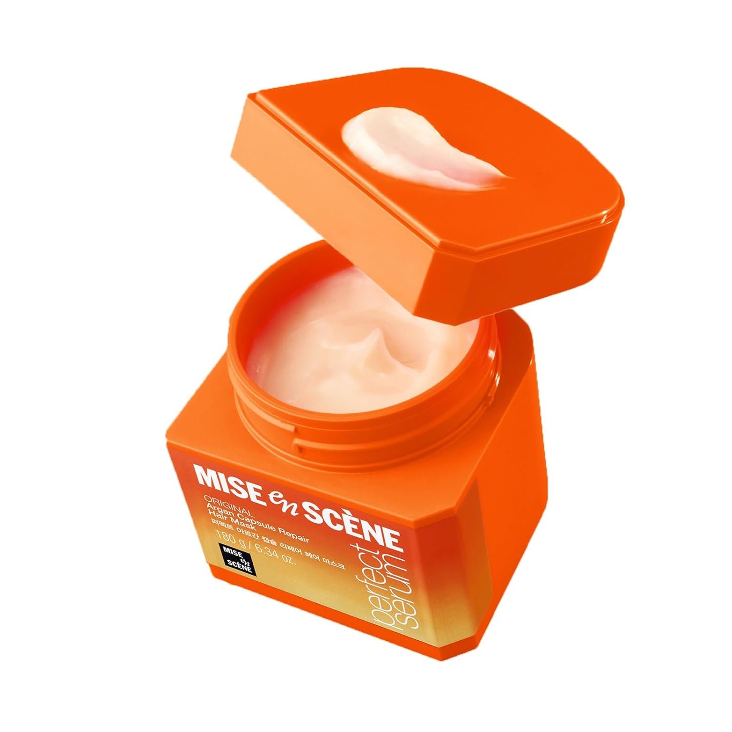 61mhm9NdiqL._SL1500_.jpg Mise En Scene Argan Oil Repair Hair Masks - Protein Hair Mask Argan Capsule for Damaged Hair | Deep Conditioning for Dry Hair | For Split Ends | Damaged & Frizzy | Anti Humidity 6.34 Fl. Oz. - Image 1