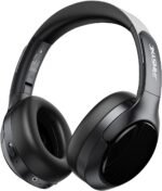 Hybrid Active Noise Cancelling Headphones, Bluetooth 6.0 Over Ear Headphones,120H Battery Fast Charging, Hi-Res Audio, Transparency Mode, Deep Bass, Memory Foam Comfort Fit for Travel Office Home