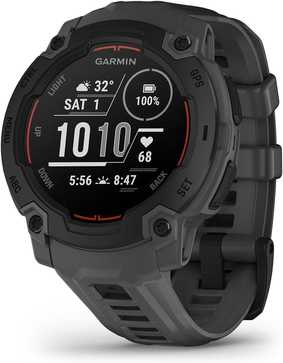 61r6NWBWKXL._AC_SL1500_.jpg Garmin Instinct® E 45mm, Rugged Outdoor GPS Smartwatch, 24/7 Health Monitoring, Wrist-Based Heart Rate, Up to 16 Days of Battery Life, Charcoal - Image 1