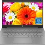 HP 14" HD Chromebook Laptop for Students, Intel Quad-Core N4120(> N4020), 4GB RAM, 64GB eMMC, WiFi, Webcam, HDMI, USB-A&C, 14 Hours Battery life, ZOOM, Chrome OS, CUE Accessories