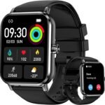 Smart Watch for Men Women, 1.83" HD Touchscreen Fitness Tracker, Smartwatch with Bluetooth Calling, 130+ Sports Modes, Heart Rate Sleep Step Monitor, 5ATM Waterproof, Compatible with iOS & Android