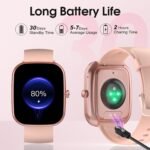 Csasan Smart Watch for Men Women(Answer/Make Call), 1.91" HD Screen Smartwatch Heart Rate/Sleep/Steps Monitor, 100+ Sports Fitness Watch, IP68 Waterproof Activity Trackers for Android iOS Pink - Image 7