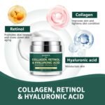 Face Moisturizer Retinol Cream for Face Anti Aging, Face Cream with Retinol, Collagen & Hyaluronic Acid, Wrinkle Repair, Firming Neck Cream, Hydrating Anti Wrinkle Skin Care for Women & Men Day Night - Image 2