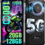 FOSSIBOT F110Pro 5G Rugged Phone Android 15, 128dB Louder Speaker, 10000mAh Battery Rugged Smartphone Unlocked, MTK Dimensity 6300+, 20GB+128GB/2TB Cell Phone, 6.745" FHD Display, 50MP Camera
