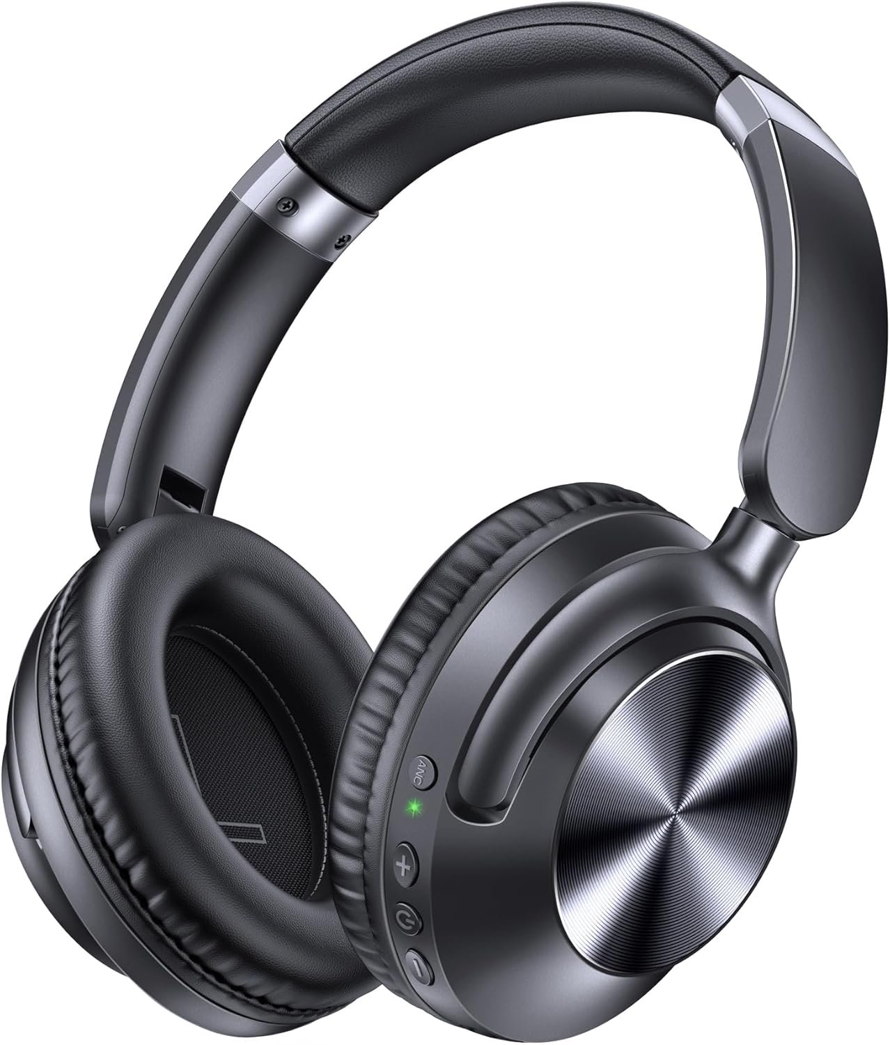 712EjjmLvhL._AC_SL1500_.jpg TAGRY Hybrid Active Noise Cancelling Bluetooth Headphones 100H Playtime Wireless Over Ear Headphone with Fast Charging Hi-Res Audio Headsets Comfort Earcups for Commute Travel Office Phone PC Black - Image 1