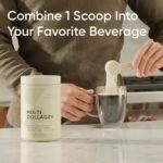 Sports Research Multi Collagen Protein Powder (Type I, II, III, V, X) with Hyaluronic Acid + Vitamin C | 5 Types of Food Based Collagen, 30 Servings (Unflavored) - Image 3