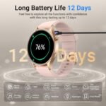 Fitpolo Smart Watch for Women,1.3" AMOLED Touchscreen Fitness Tracker, Make/Answer Calls, Heart Rate SpO2 Monitor, 3ATM Waterproof, Sleep & Activity Tracking Smartwatch for Android Phones iPhone - Image 7
