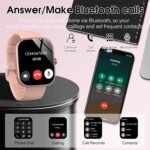 Csasan Smart Watch for Men Women(Answer/Make Call), 1.91" HD Screen Smartwatch Heart Rate/Sleep/Steps Monitor, 100+ Sports Fitness Watch, IP68 Waterproof Activity Trackers for Android iOS Pink - Image 3