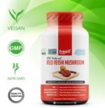 Fresh Nutrition Organic Reishi Mushroom Capsules - Rich in Alpha Glucan - Ganoderma Lucidum & Ganoderma Applanatim - Third Party Tested - 90 Capsules/Pills - Image 3