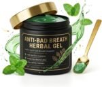 Anti-Bad Breath Herbal Gel,Bad Breath Treatment for Adults,Natural Internal Deodorant for Adults with Parsley, Green Tea, Chlorophyllin,Mint Flavor,150g