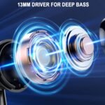 Wireless Earbuds, Bluetooth 5.4 Ear Buds LED Power Display Headphones Bass Stereo, Bluetooth Earbuds in-Ear Noise Cancelling Mic, 40H Playback Mini Case IP7 Waterproof Sports Earphones for Android iOS - Image 4