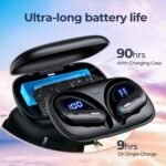 GNMN Active Noise Cancelling Ear Buds Wireless Earbuds Bluetooth 5.3 Headphones 90H Playtime Power Display Case Hi-Fi Stereo Bass Over-Ear Earphones with Waterproof ANC Transparency for Gym/Workout - Image 3