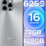 Note 58 Cell Phone Unlocked, Android 16 Smartphone with 32GB+128GB(TF 2TB), 6.75" HD+ 90Hz Waterdrop Screen,6250mAh Battery,4G Dual SIM Unlock Mobile Phone, Widevine L1/NFC/OTG/Face Unlock