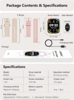 Smart Watch 2026 Upgrade for Women Men Android & iPhone [2 Bands, 44mm case, 1.83''], Alexa Built-in, Make/Answer Call, HR SpO2 Sleep Stress Monitor Fitness Tracker, IP68 Waterproof Step Counter Watch - Image 8