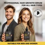 Root Activator Hair Growth Serum: Scalp Serum for Hair Loss and Regrowth Treatments – Natural Hair Oils for Hair Growth for Men Women (1 Fl Oz (Pack of 1)) - Image 8