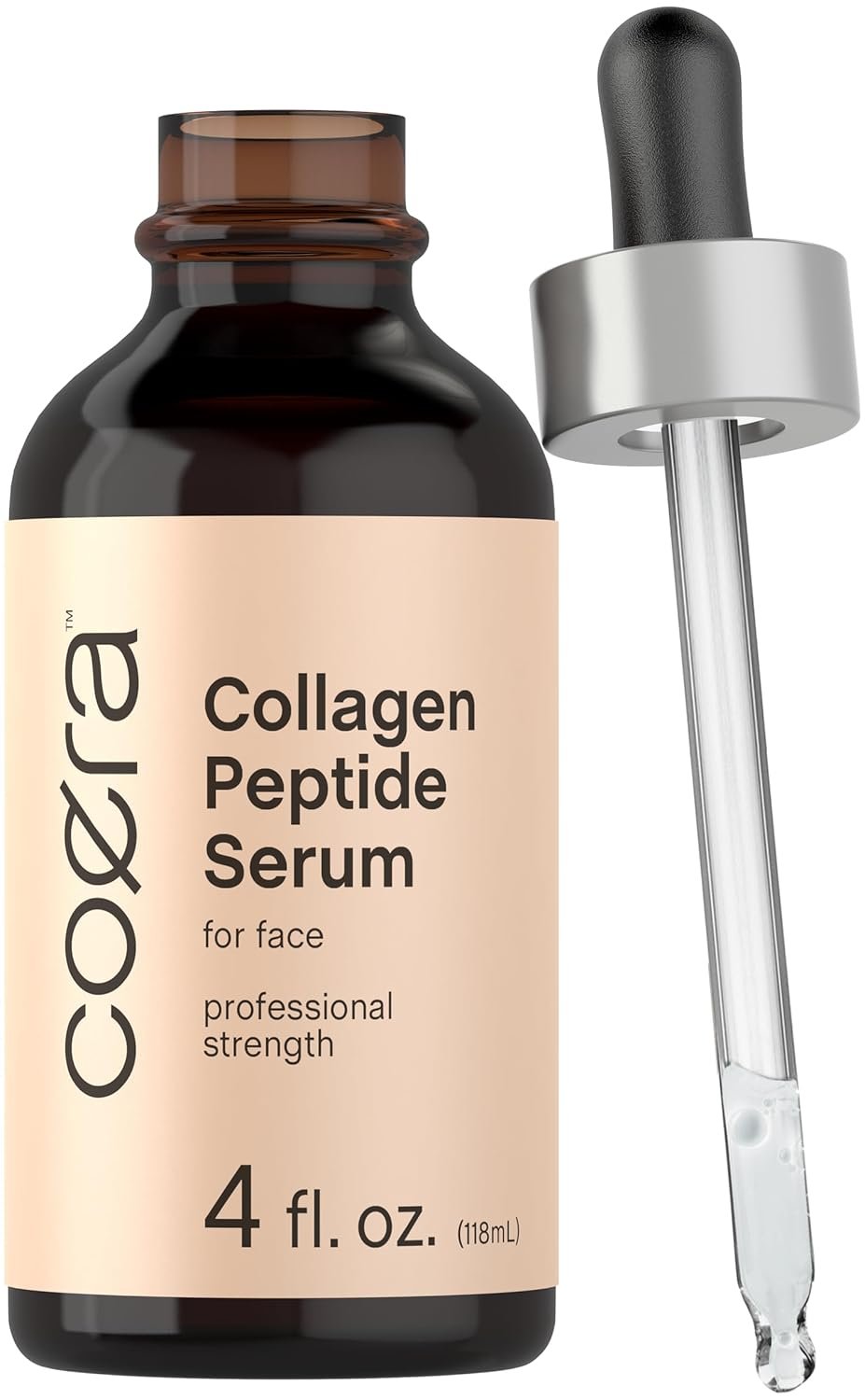 71BubKKYYaL._SL1500_.jpg Coera Collagen Peptides | 4 fl oz | Face Serum with Verisol | Professional Strength Formula for Women | Free of Parabens, SLS, & Fragrances | Packaging May Vary - Image 1