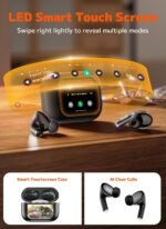Wireless Earbuds, Bluetooth 5.4 Ear Buds, ENC Noise Cancelling Headphones with 48H Playtime, Bass Stereo Sound, Compatible with iPhone Air/17/16/15/14/Android, Pad - Black - Image 2
