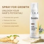Hair Growth Spray –Biotin & Rosemary oil -Multi-Effect Scalp Treatment for Thinning Hair – With Ginseng & Arborvitae for Strengthening & Shine – 60ml per Bottle - Image 2