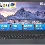 BLUEING 15.6 inch Laptop, Laptop Computer N5095 Processor (4C/4T, Up to 2.9GHz), 16GB RAM 1TB SSD(Up to 2TB), Backlit, Fingerprint, Type-C, HDMI, USB3.2, BT5, WiFi 5, Win 11, Office Suite, Laptops