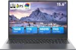 BLUEING 15.6 inch Laptop, Laptop Computer N5095 Processor (4C/4T, Up to 2.9GHz), 16GB RAM 1TB SSD(Up to 2TB), Backlit, Fingerprint, Type-C, HDMI, USB3.2, BT5, WiFi 5, Win 11, Office Suite, Laptops