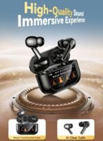 Bucephalus Wireless Earbuds, Bluetooth 5.4 Ear Buds, ENC Noise Cancelling Headphones with 48H Playtime, Bass Stereo Sound, Compatible with iPhone 17/16/15/14/Android, Pad - Mattle Black - Image 6