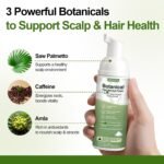 Hair Growth Oil Foam with Rosemary and Castor Oil Vegan Natural Formula for Thinning Hair Organic Plant Based Scalp Treatment Non Greasy Hair Regrowth Support for Men and Women 3 Bottles Each 2.11 oz - Image 5